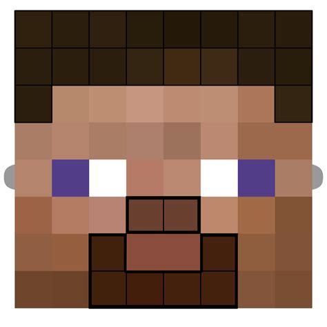 Minecraft Steve Face Printable